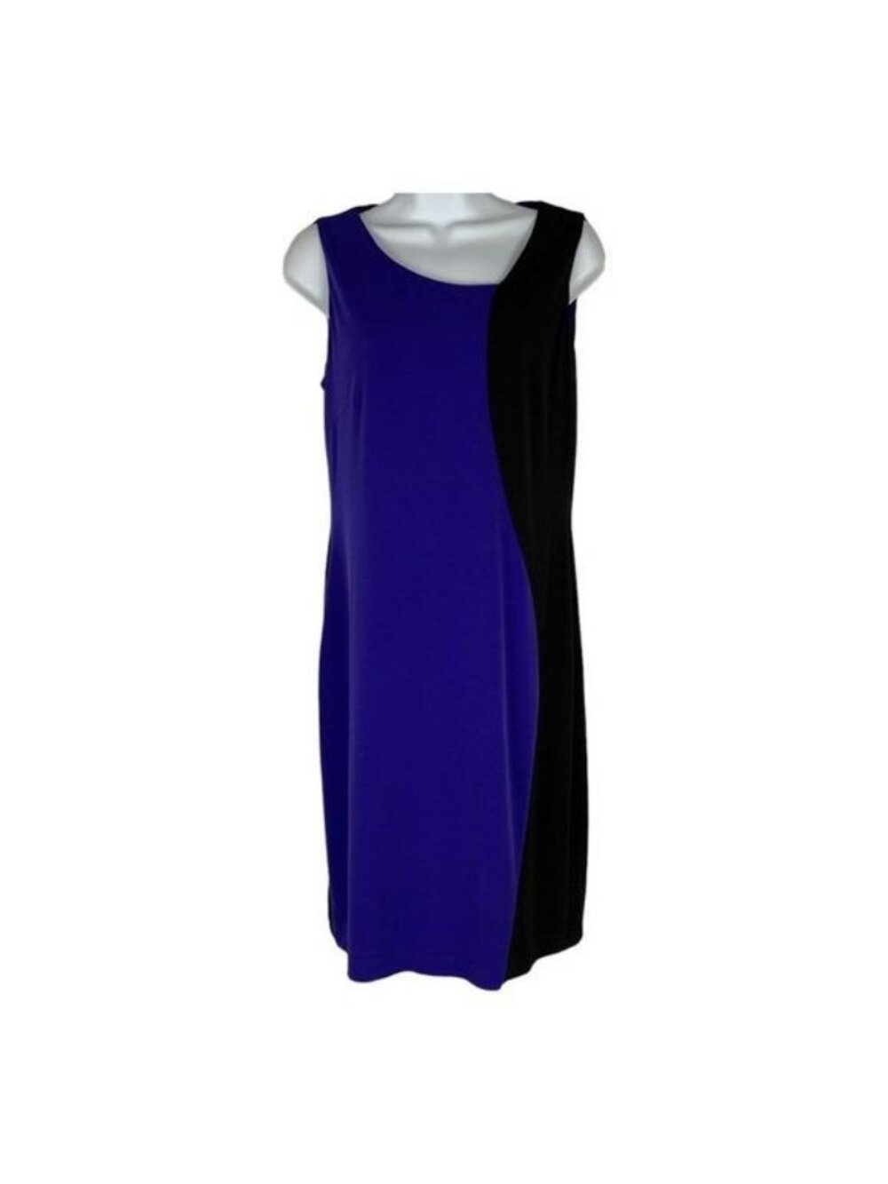 Calvin Klein Womens Colorblock Sleeveless Sheath Dress Size 8